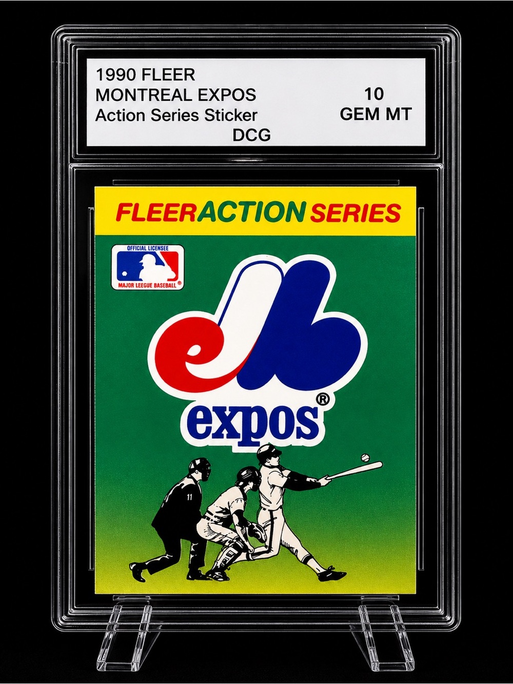 Fleer Action Series Montreal Expos Sticker - Green